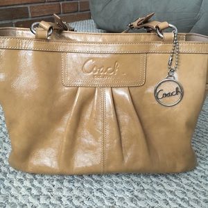 Tan Leather Coach Purse